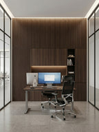 Dark Walnut Oak WPC Fluted 3D Wall Panels |  42.9 sq. ft./Box