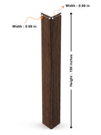 Dark Walnut Oak Trim 106 Inches