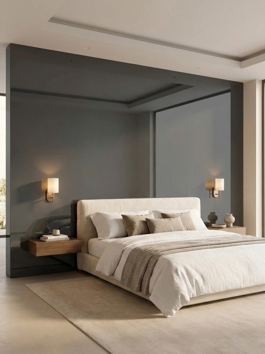 Gray Mirror Wood Veneer Panel – 9x4 ft,  Fireproof, Waterproof & Scratch-Resistant Secondary image