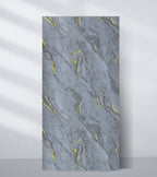 Gray marble PVC wall panel with subtle gold veining and natural stone texture
