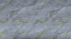 Gray marble PVC wall panel with subtle gold veining pattern, waterproof decorative marble sheet texture