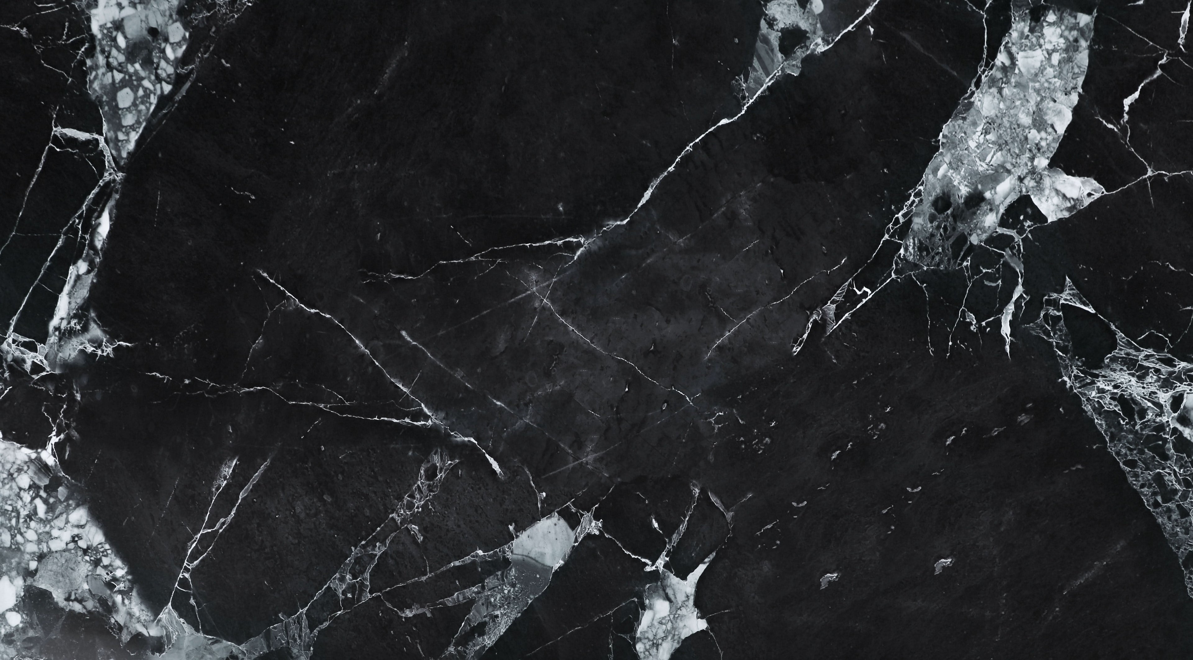 Black marble PVC wall panel texture with bold white natural stone veining