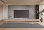 Serene Stone gray PVC marble TV wall panel with subtle stone veining