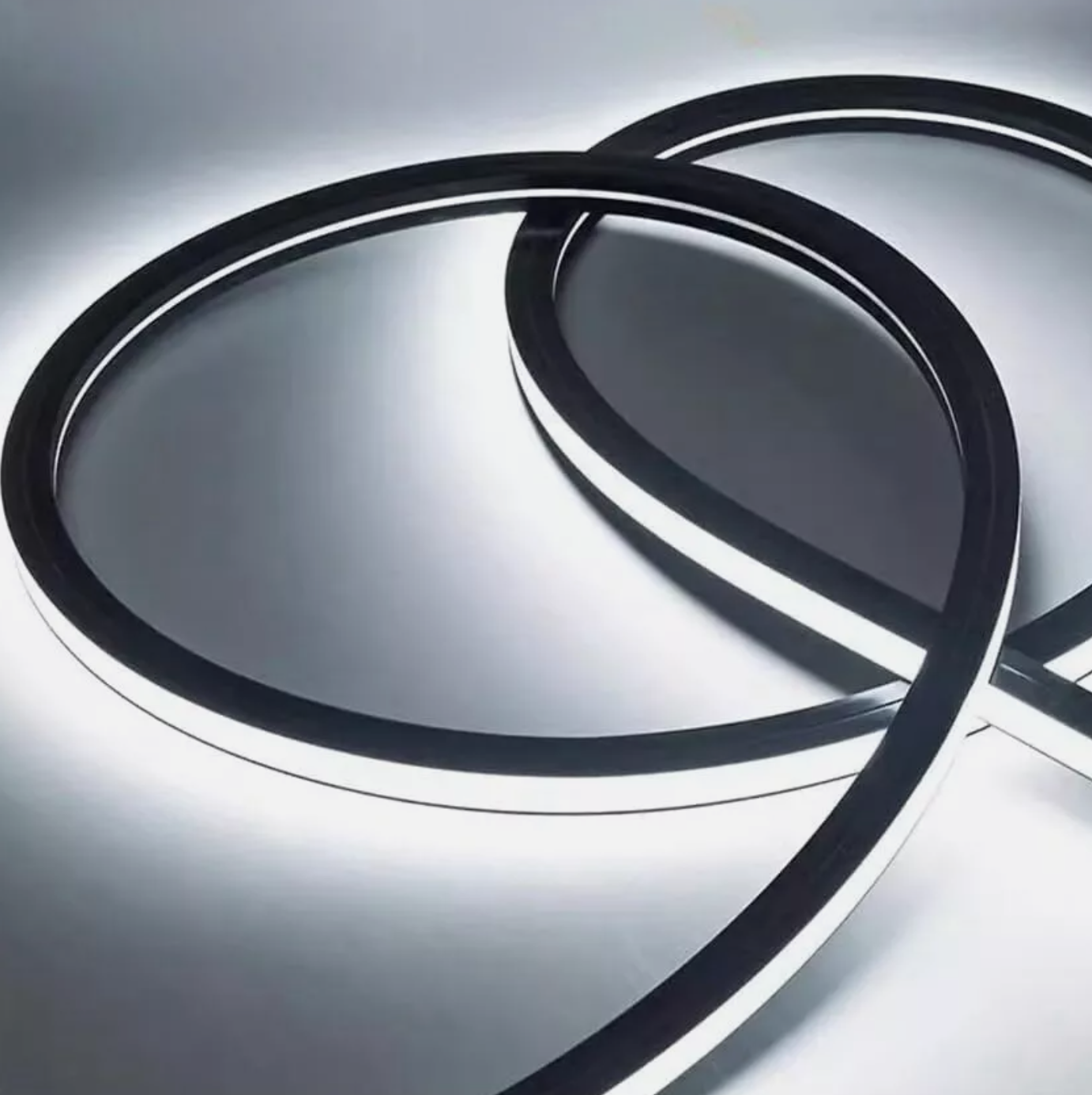 Flexible LED strip lighting for recessed installation and modern accent lighting