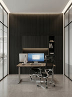 Contemporary Luxe Noir Wall Panels for Office and Commercial Interiors