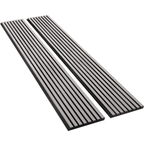 Luxury Gray Oak Acoustic Slat Wall Panels. Wall Panel House 