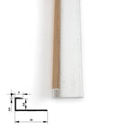 6.3mm Aluminum End Cap Trim for Wood Veneer Wall Panels – Matching Color