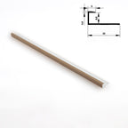6.3mm Aluminum End Cap Trim for Wood Veneer Wall Panels – Matching Color