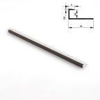 6.3mm Aluminum End Cap Trim for Wood Veneer Wall Panels – Matching Color