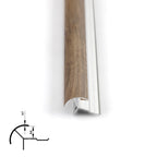 6.3mm Aluminum Outside Corner Trim for Wood Veneer Wall Panels – Matching Color