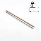 6.3mm Aluminum H-Joint Connection Trim for Wood Veneer Wall Panels – Matching Color