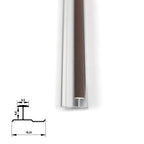 6.3mm Aluminum H-Joint Connection Trim for Wood Veneer Wall Panels – Matching Color