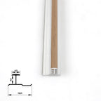 6.3mm Aluminum H-Joint Connection Trim for Wood Veneer Wall Panels – Matching Color