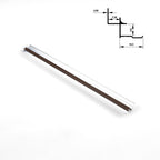 6.3mm Aluminum Inside Corner Trim for Wood Veneer Wall Panels – Matching Color