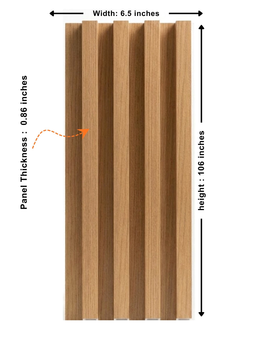 Maple Slate WPC Fluted 3D Wall Panels | 42.9 sq. ft./Box Secondary image