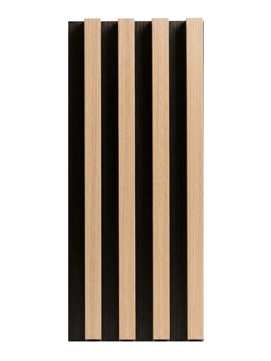 Maple Slate Black WPC fluted 3D wall panels modern interior wall design Main image