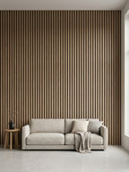 Decorative black WPC fluted panels for luxury wall décor