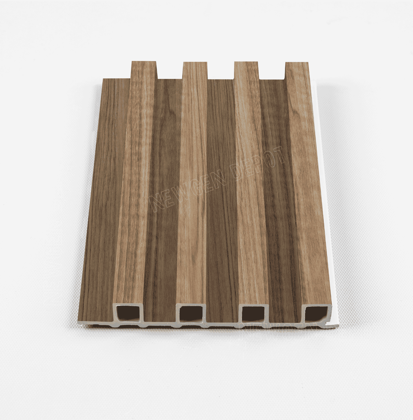 10-Pack Wood Colors WPC Fluted 3D Wall Paneling |  42.9 sq. ft./Box Secondary image