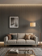 Decorative Oak Gray WPC Wall Panels for Luxury Interior Spaces