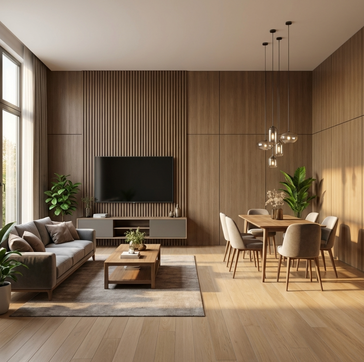 Royal Oak Wood Veneer Panel – 9x4 ft, 8 mm, Fireproof, Waterproof & Scratch-Resistant Secondary image