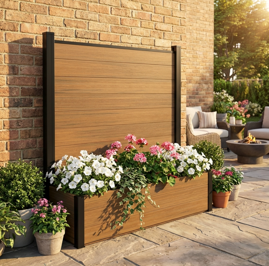 Raised garden box with trellis for vertical plant Main image