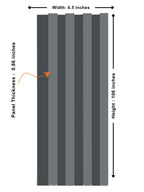 Waterproof Silver Gray WPC Fluted Panels for Interior Wall Cladding