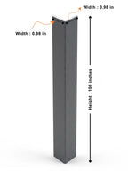 Silver Gray Metallic Trim 106 Inches