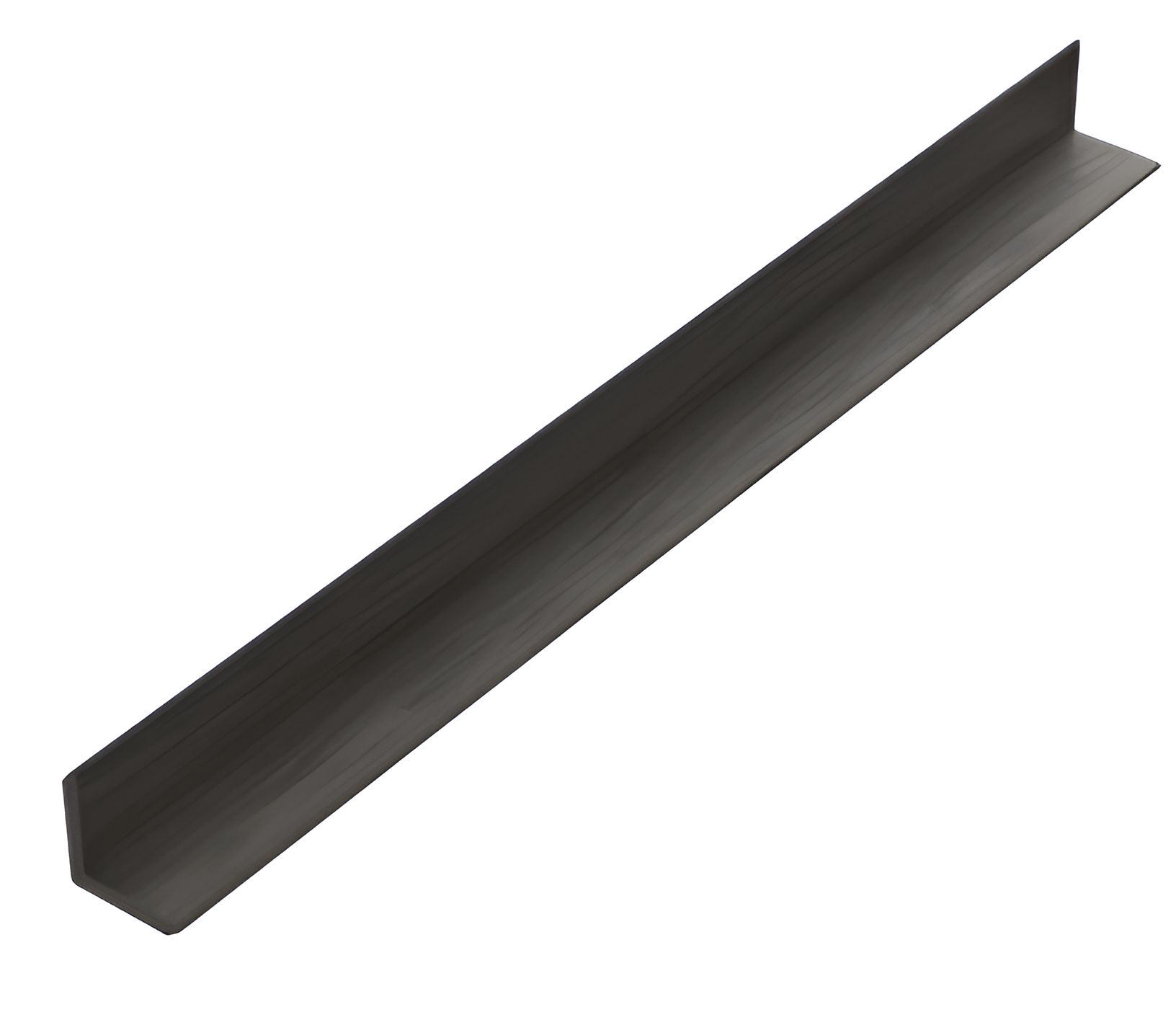 Black aluminum L trim for wall panels and decorative edge finishing Main image