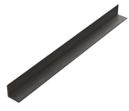 Black aluminum L trim for wall panels and decorative edge finishing
