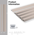 WPC OAK FLUTED WALL PANEL