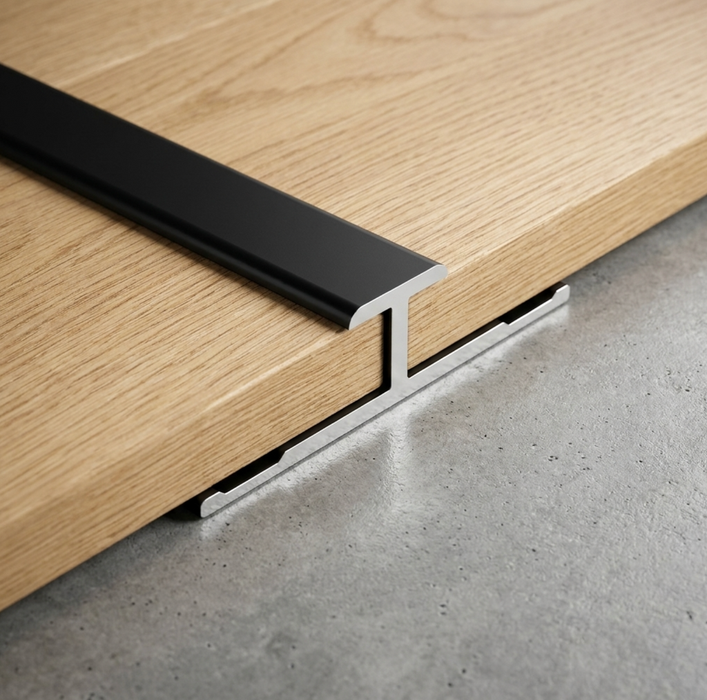 Wall panel aluminum trim connection 