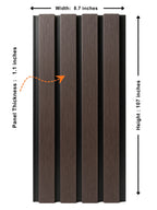 Waterproof brown composite wall cladding boards outdoor use