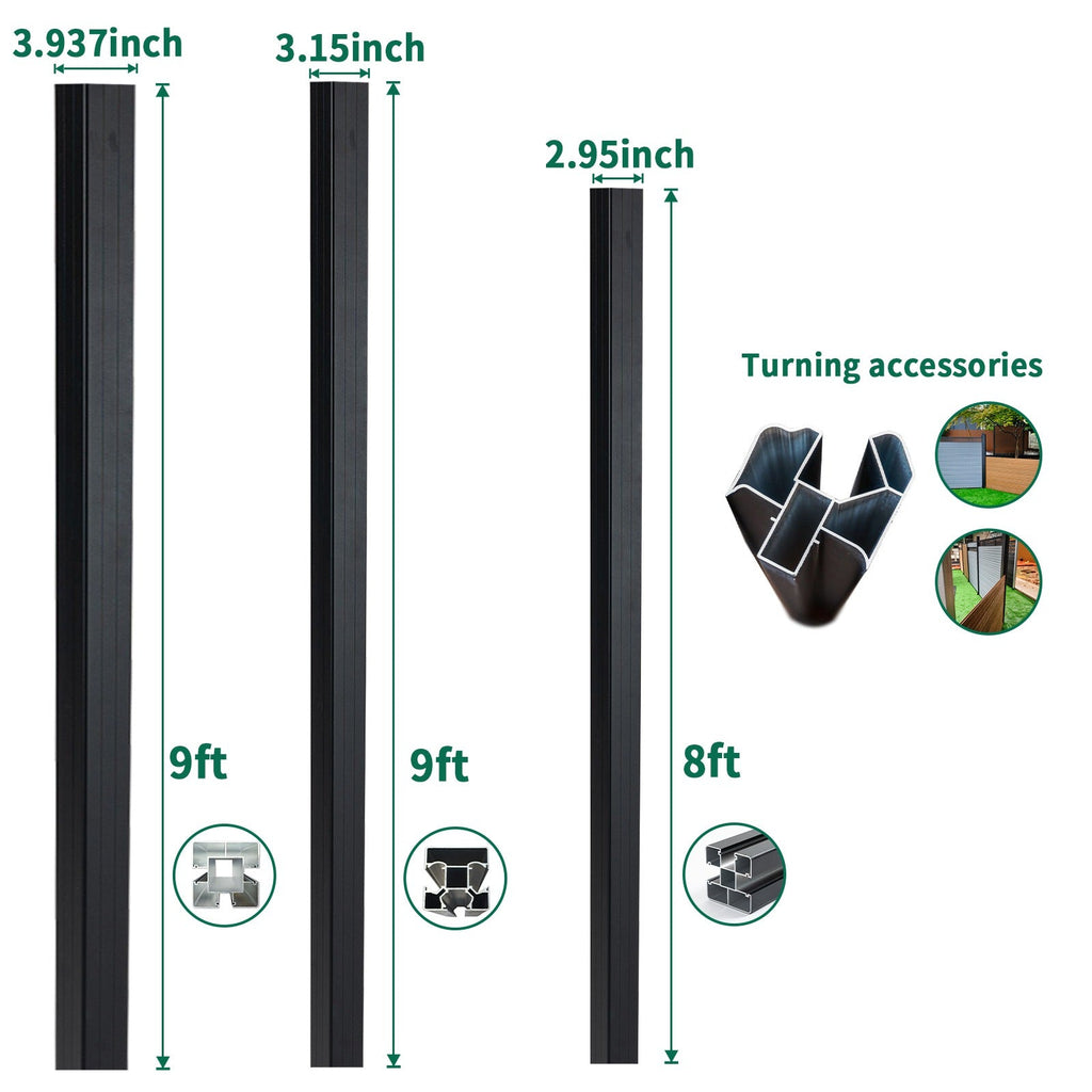 Adjustable Angle Fence Corner Post – 6 ft 