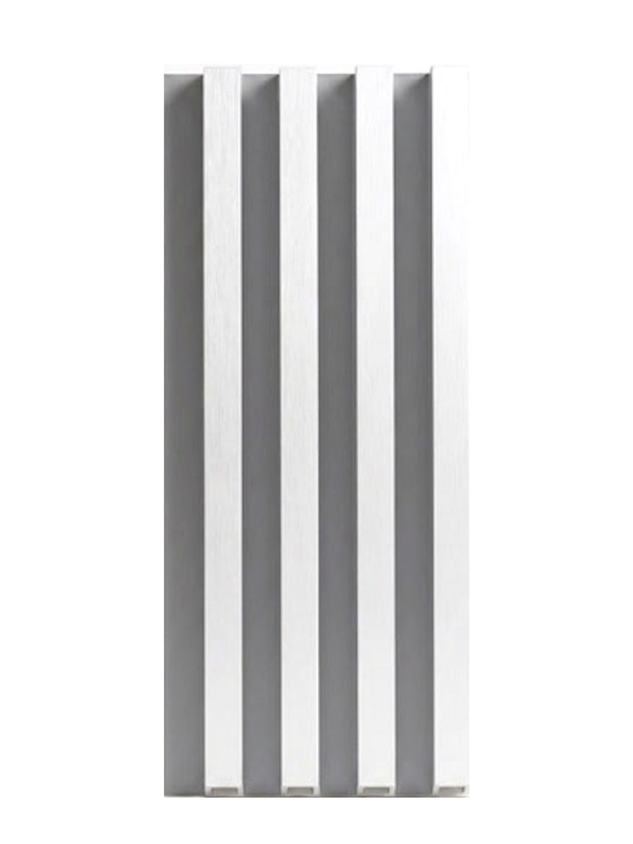 White Brushed WPC Fluted 3D Wall Panels for Modern Interior Design Main image