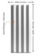 Premium White Brushed WPC Wall Panels for Contemporary Interiors