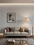 Decorative White 3D WPC Wall Panels for Accent Wall Design