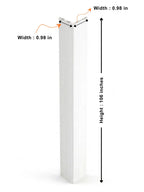 White Brushed Trim 106 Inches