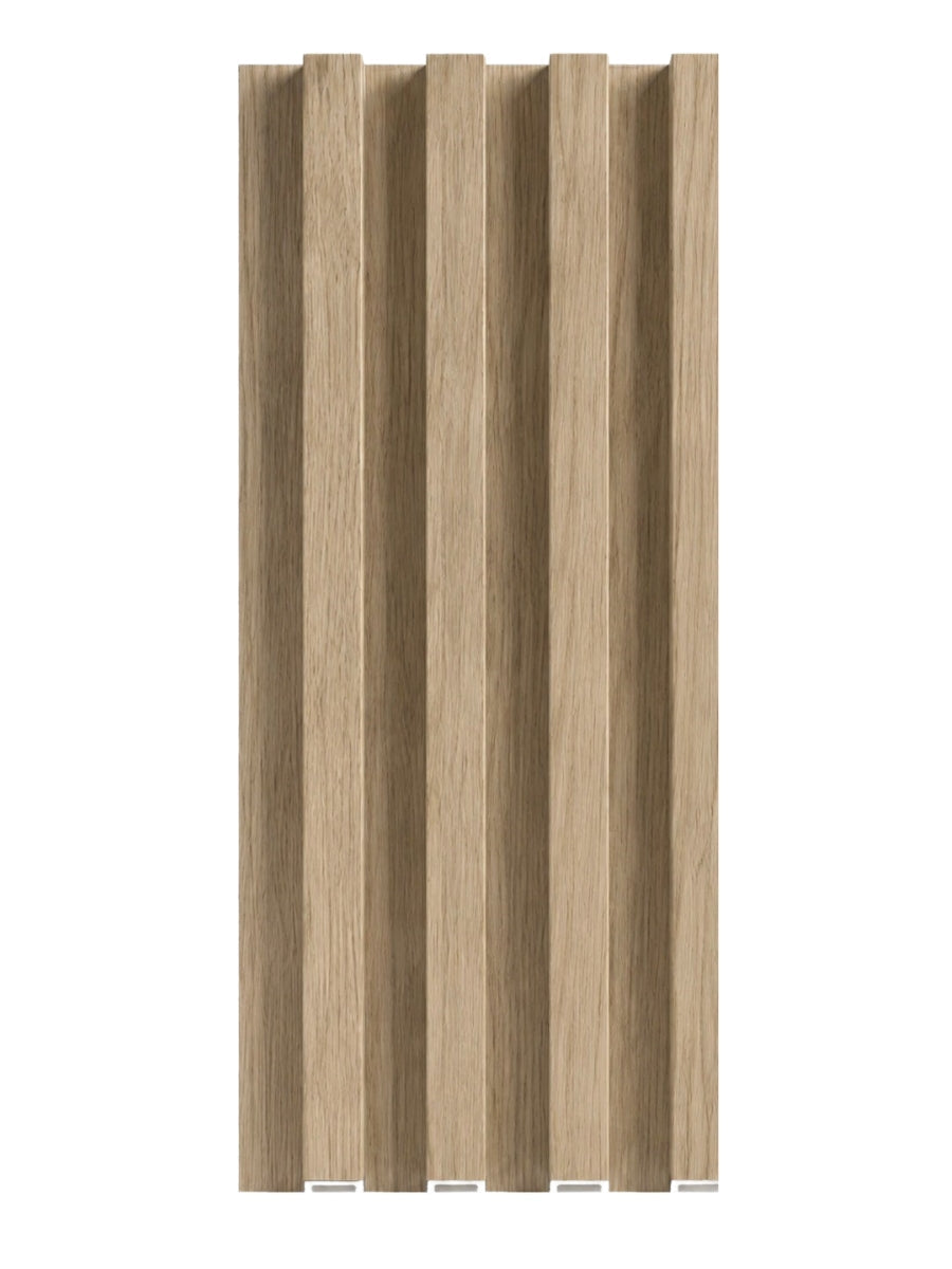 White Oak WPC Fluted 3D Wall Panels for Modern Interior Design Main image