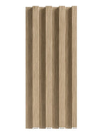 White Oak WPC Fluted 3D Wall Panels for Modern Interior Design