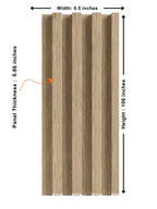 Waterproof White Oak WPC Wall Panels for Indoor Applications