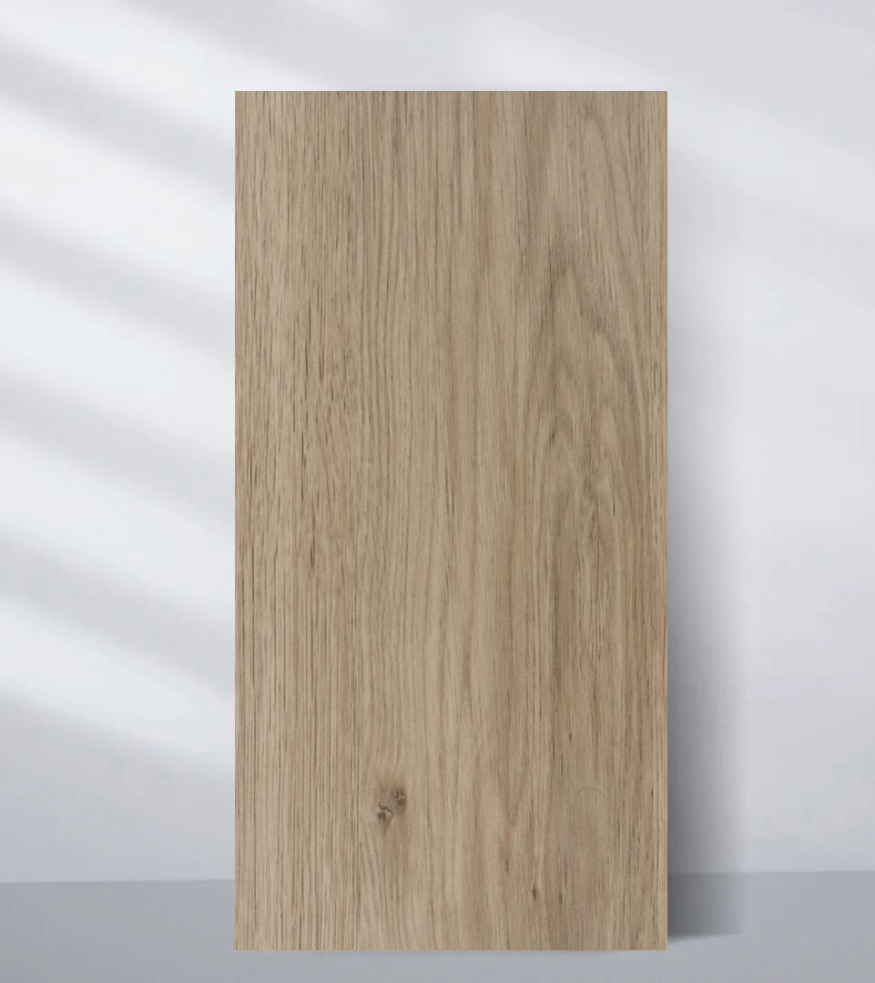 White Oak Veneer panels. B1 Fire Rated bendable for seamless corners.  Main image