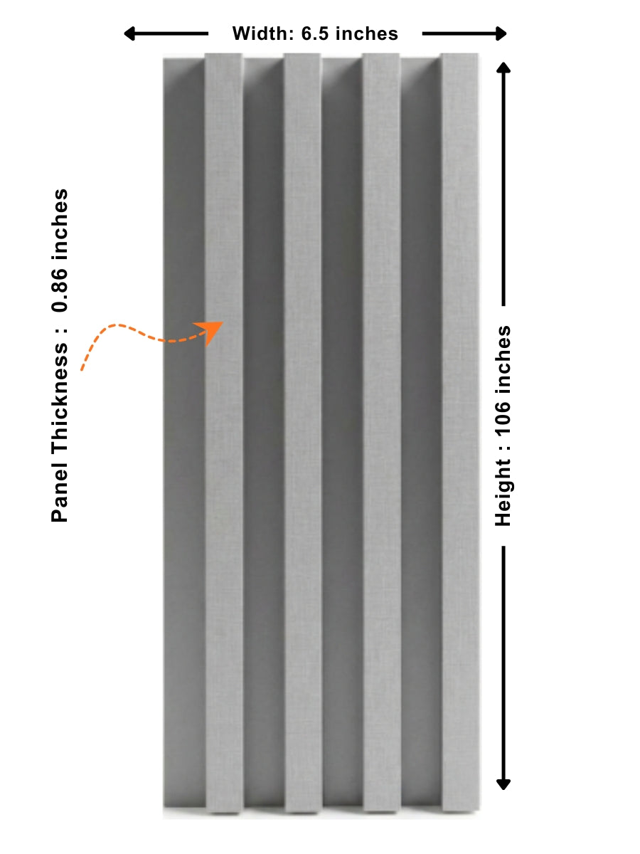 White linen WPC Fluted 3D Wall Panels |  42.9 sq. ft./Box Secondary image