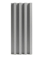 White linen WPC Fluted 3D Wall Panels |  42.9 sq. ft./Box