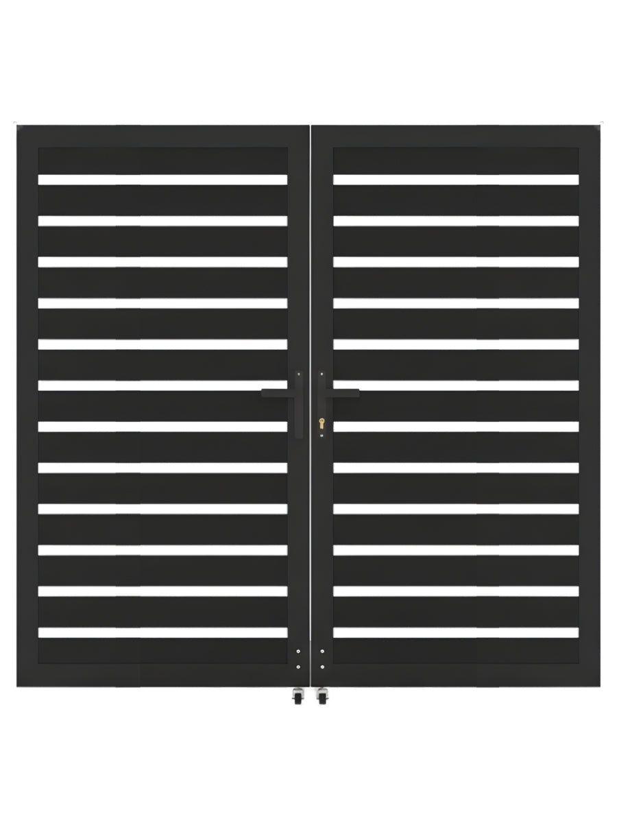 Aluminum Premium Fence Gate 6x6 – Modern, Heavy Duty, Semi Privacy Main image