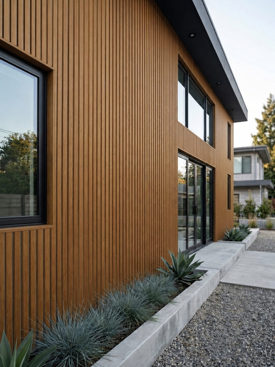 Brown and Black Composite Wide Exterior Cladding | 5 PC/Box (32 sq ft)