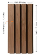 Brown Composite Wide Exterior Cladding | 5 PC/Box (32.7 sq.ft)