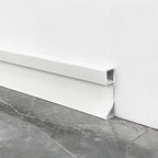 White Aluminum LED Baseboard Molding Kit - 26.25 Ft (4 Pieces)