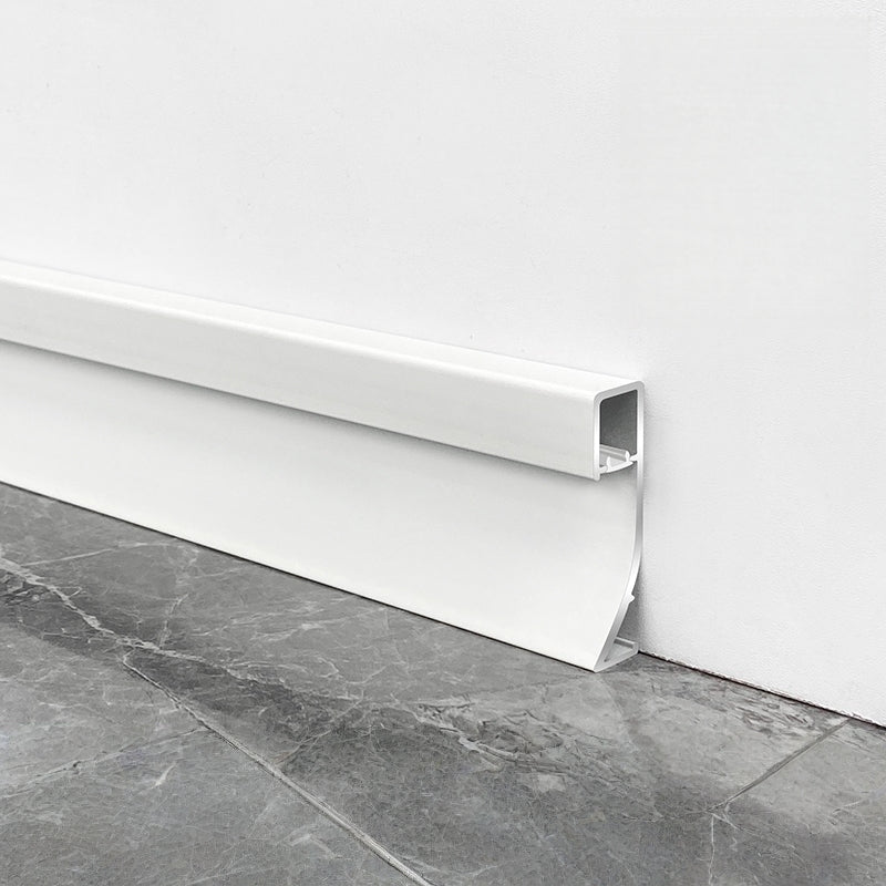 White Aluminum LED Baseboard Molding Kit - 26.25 Ft (4 Pieces) Main image