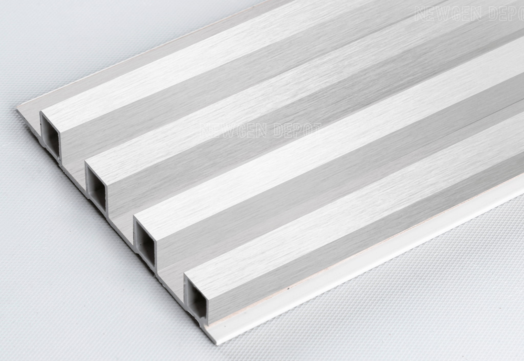 10-Pack Premium Solid Colors  WPC Fluted 3D Wall Paneling |  42.9 sq. ft./Box