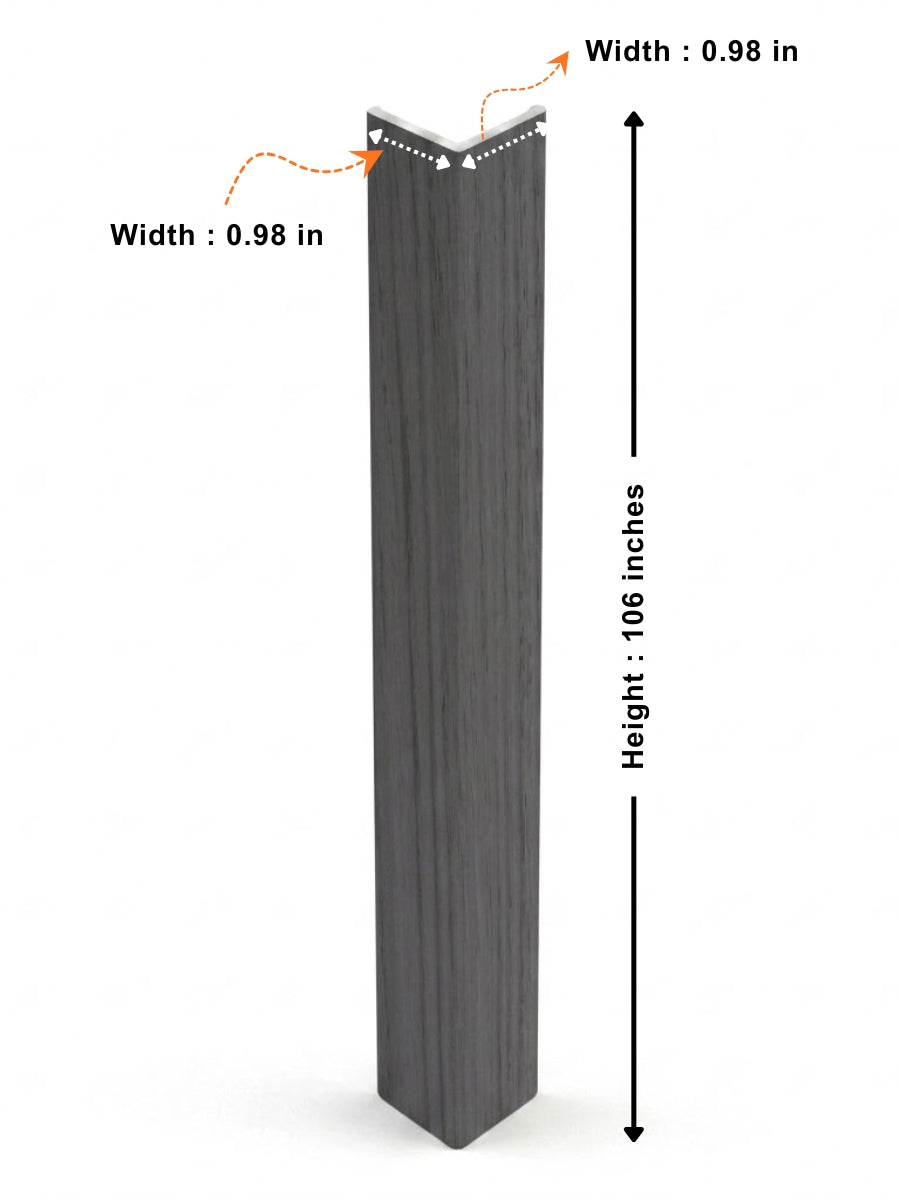 Oak Gray Trim 106 Inches